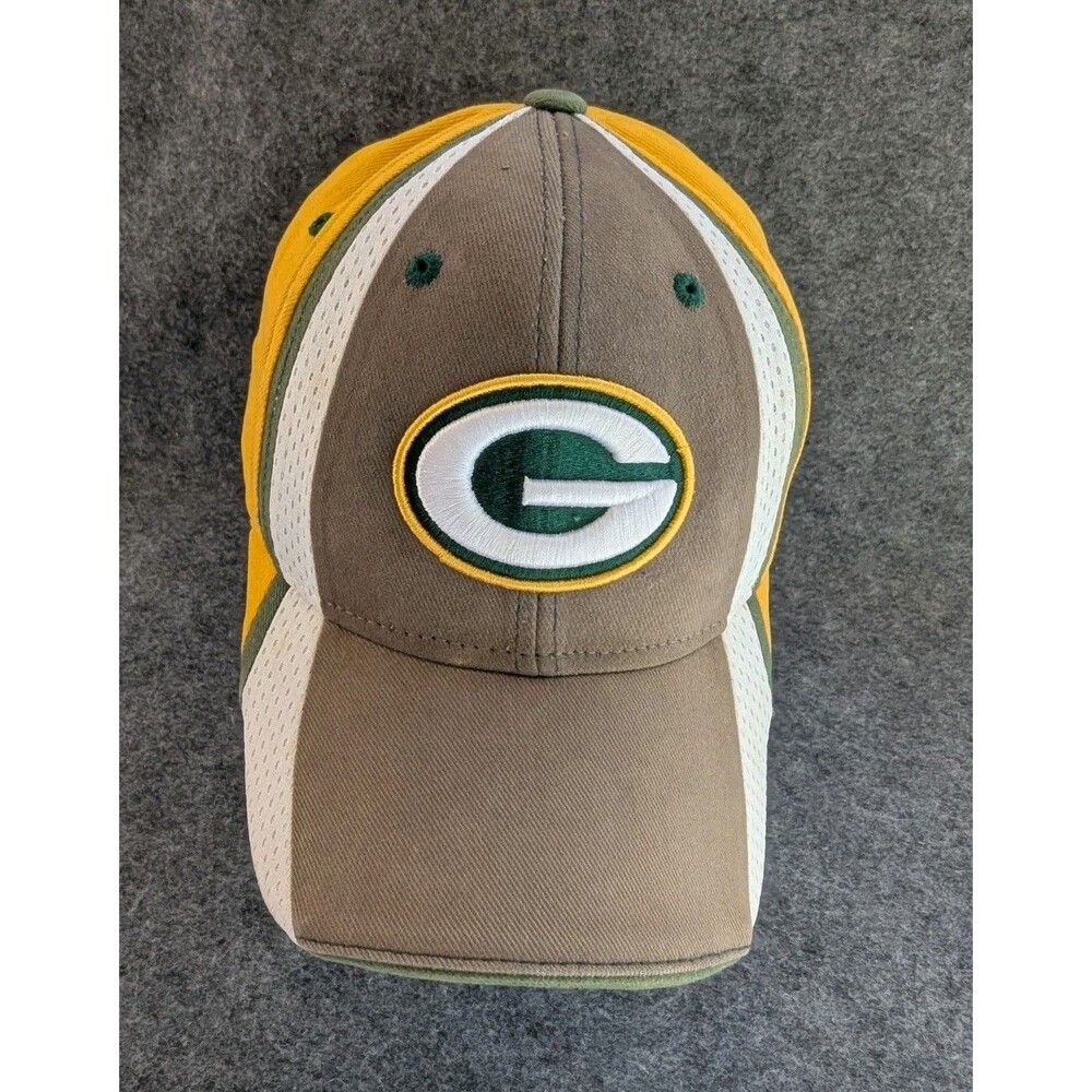 Green Bay Packers NFL Reebok Hat Cap One Size Stretch Fitted Vortex